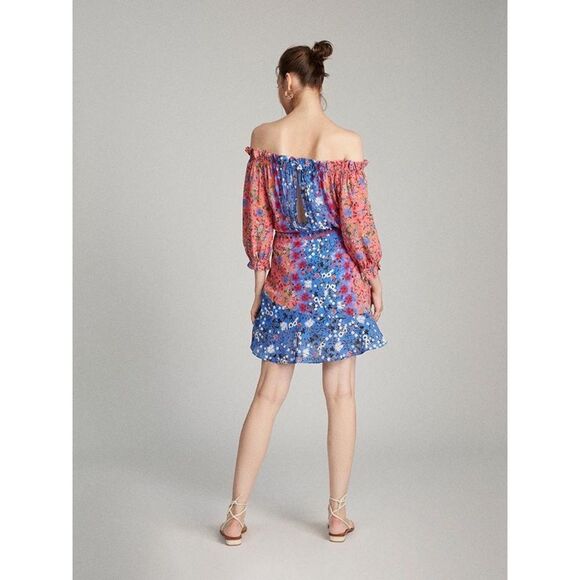 SALONI Grace Dress in Foxglove Meadow print size 4 - Picture 3 of 10